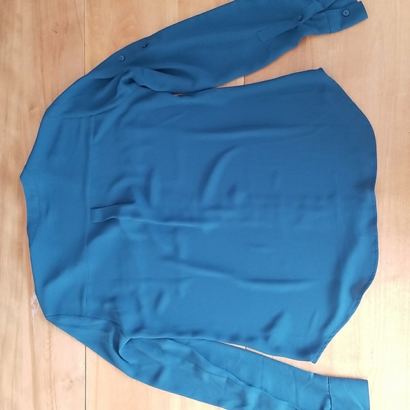 Express Teal Blouse - Picture 4 of 7